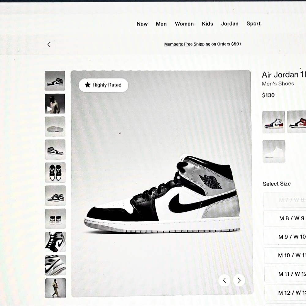 Jordan Air 1 High Black/White Sneakers
